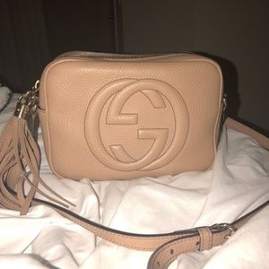 Gucci Soho Disco Bag Rose Beige AUTHENTIC